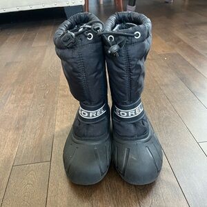 Sorel Kids Black Winter Boots Size 3